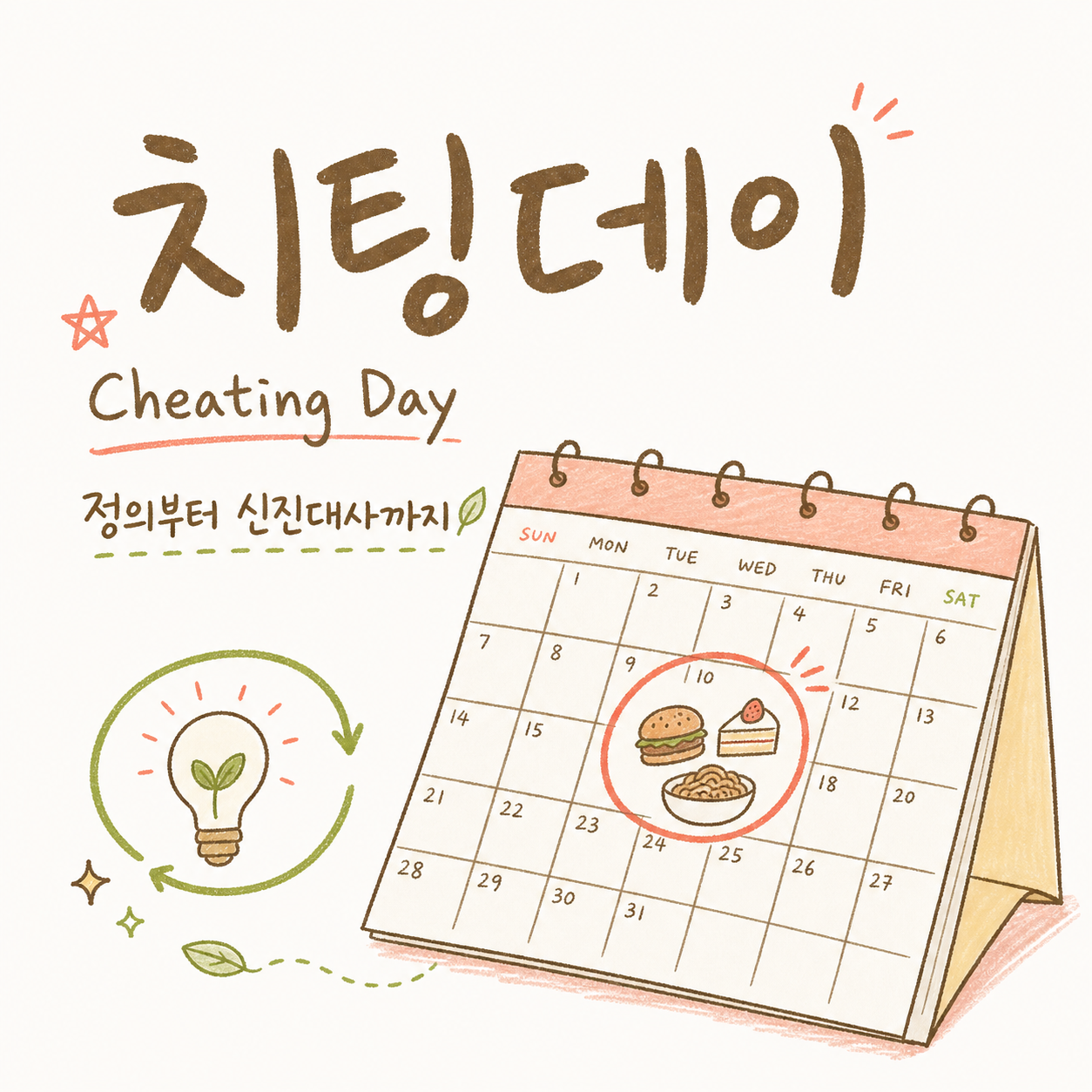 치팅데이 뜻 — 정의부터 신진대사, 흔한 오해까지