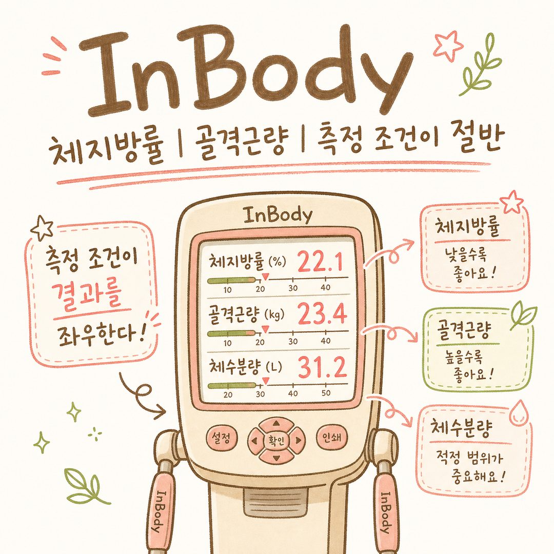 인바디 잘 나오는 법 — 공복 측정과 같은 시간대, 컨디션 짚어보기