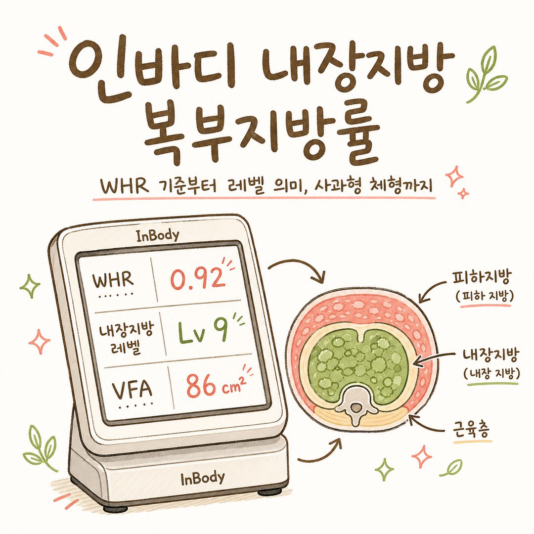 Chỉ số mỡ nội tạng InBody: Tỷ lệ WHR và dáng người quả táo
