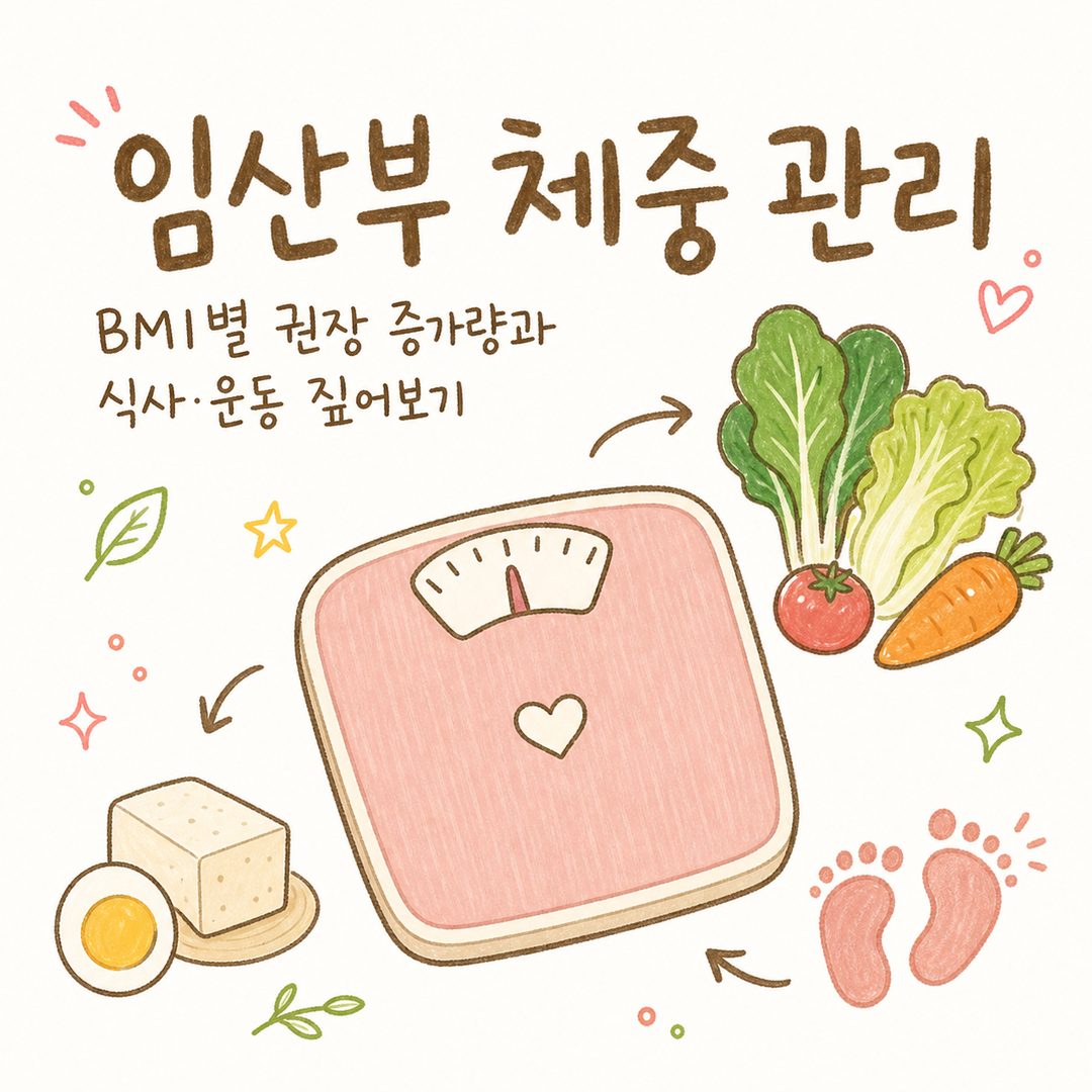 임산부 체중 관리 — BMI별 권장 증가량과 식사·운동 짚어보기