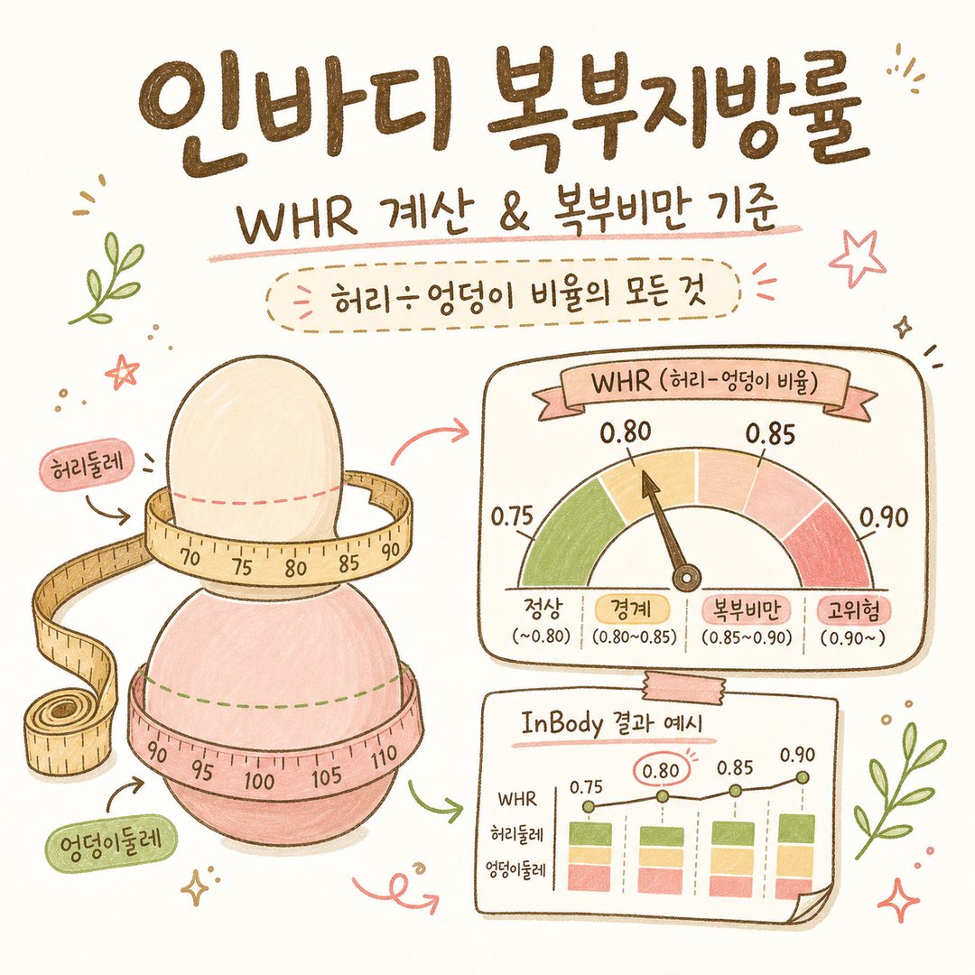 InBody腹部脂肪率：从WHR计算到0.8的含义及腹部肥胖标准