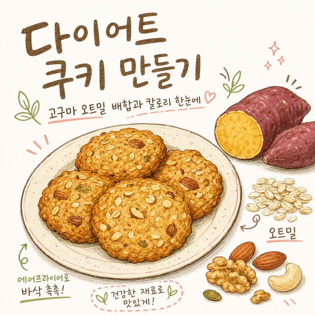 製作減重餅乾 — 地瓜燕麥比例與熱量一覽
