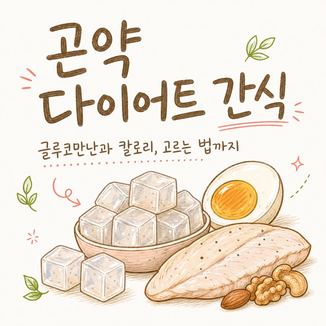 곤약 다이어트 간식 — 글루코만난과 칼로리, 고르는 법까지
