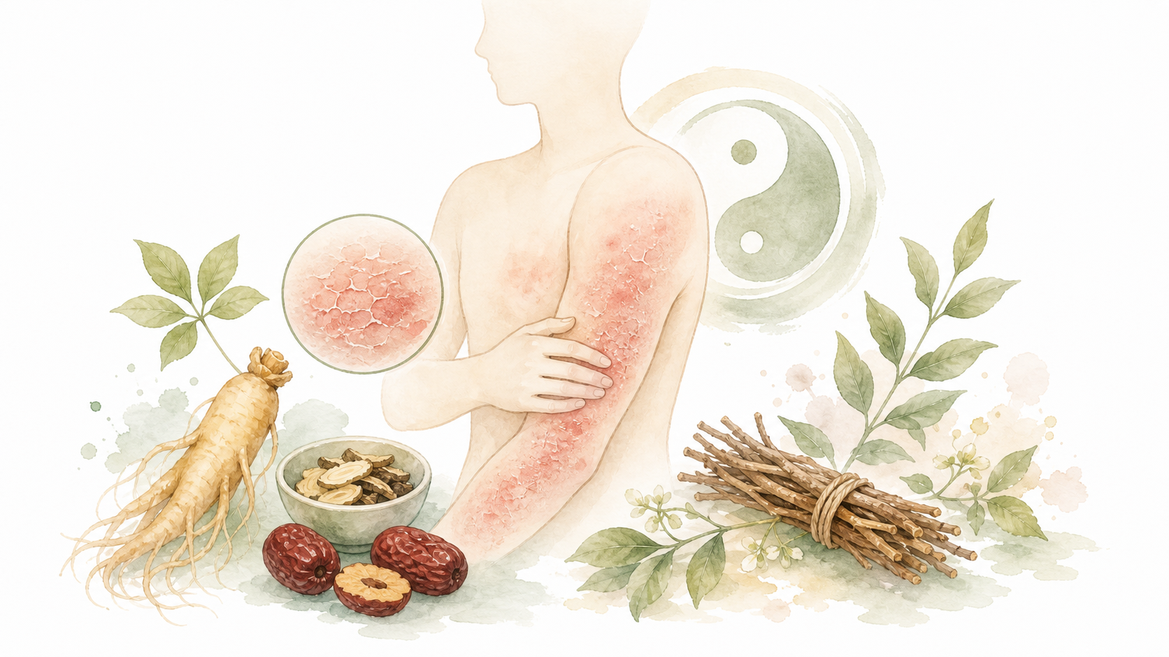 지루성피부염 한방 치료 — 피부 습열 제거 이미지